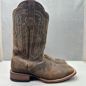 JB Dillion JBM3208 Mens Size 10 (D) Cowboy Boots Brown Genuine Goat Leather